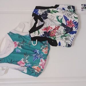 Hapari Swimwear Set Of 2 Midkini Tops. Size Large 12-14. NEW